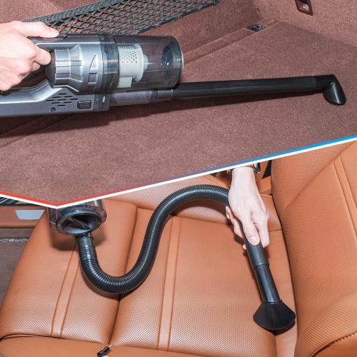 NIERBO Car Vacuum Cleaner, Portable Car Vacuum High Power 150W/7500Pa, for Car Interior Accessories Cleaning with Wet or Dry, 16.4 Ft Corded, Gray