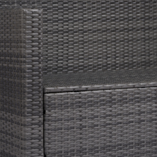 Outsunny 4 Pieces Patio Furniture Set, Rattan Wicker Sofa Deluxe Outdoor Coffee Set Garden Furniture Sets with Cushions for Porch Poolside Balcony,