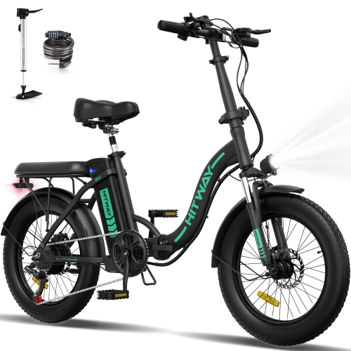 Vélo électrique pliable EVERCROSS BK6&nbsp;M pour adultes pneus de 20 po | moteur 750&nbsp;W Shimano à 7 vitesses l vitesse jusqu'à 32&nbsp;km/h | ki