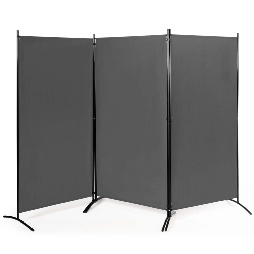 Costway 3-Panel Room Divider Folding Privacy Partition Screen for Office Room