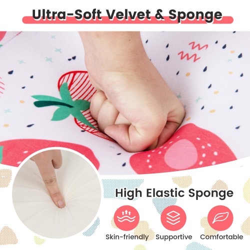 Costway Kids Sofa Chair Foam Filled Armchair Dinosaur Toddler Couch with Cover & Pillow