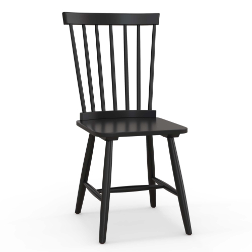 Costway Windsor Dining Chairs Set of 2 Armless Spindle Back Solid Rubber Wood