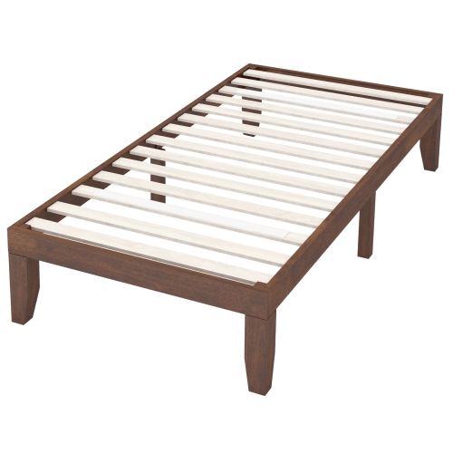Matelas plateforme en bois à lattes de bois pour lit simple de 14 po de Costway