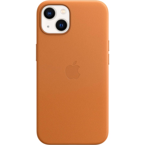 APPLE  Iphone 13 Leather Case With Magsafe - Golden In Brown