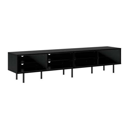 Amber & Emily Vignette Modular Media Console TV Stand, for most TVs up to 110" with Open and Closed Storage