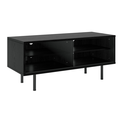 Amber & Emily Vignette Modular Media Console TV Stand, for most TVs up to 55" with Open and Closed Storage