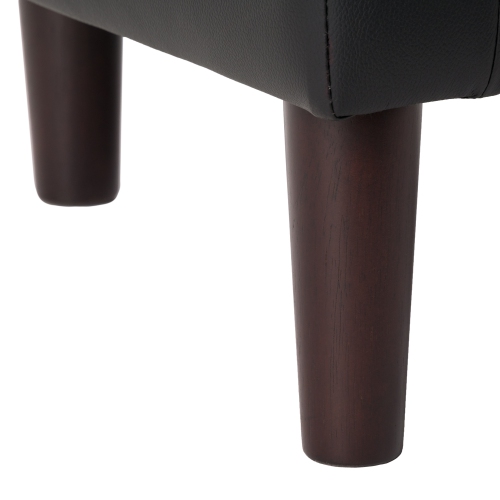 Amber & Emily Sophia Vegan Leather Barrel Chair