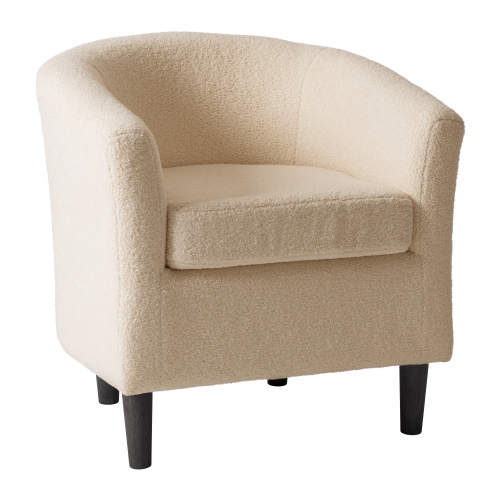Amber & Emily Sophia Boucle Barrel Chair