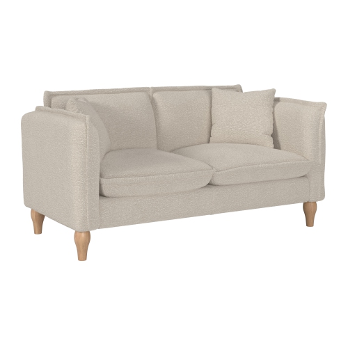 Amber & Emily Oliver Boucle Elegant Minimalist Loveseat