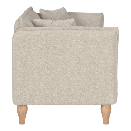 Amber & Emily Oliver Boucle Elegant Minimalist Loveseat