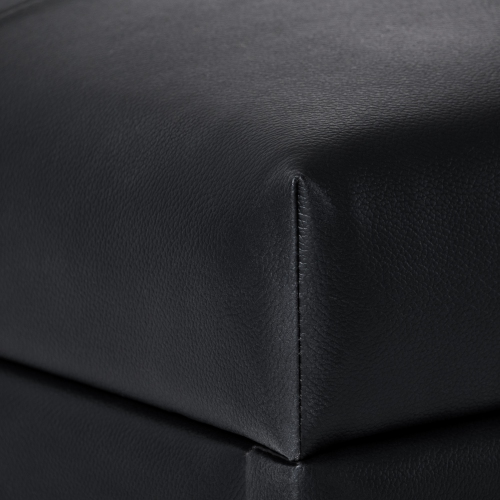 Amber & Emily Owen Vegan Leather Storage Ottoman