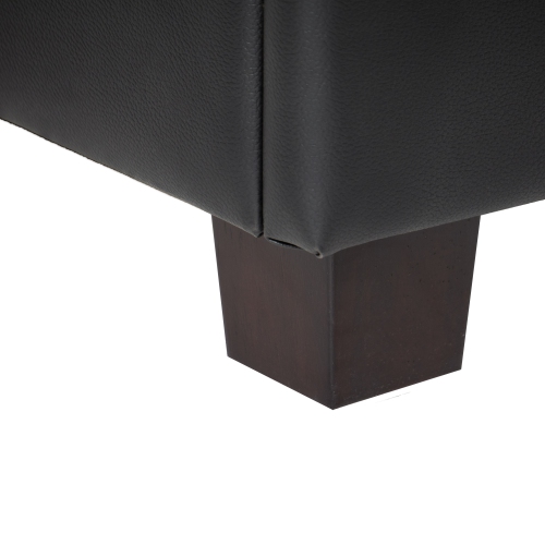 Amber & Emily Owen Vegan Leather Storage Ottoman