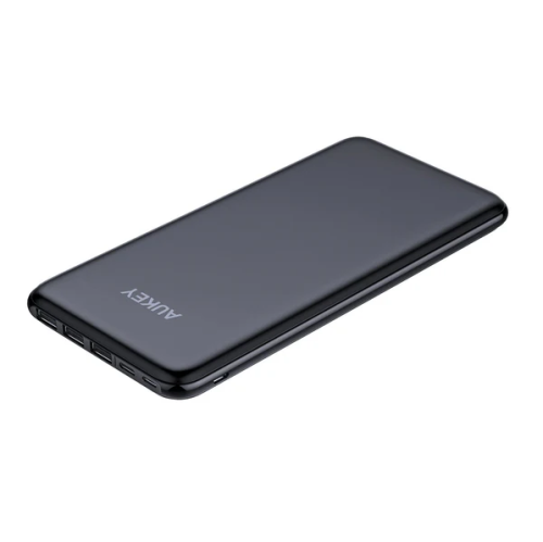 AUKEY Slimline USB C Power Bank with 3 Input & 4 Output 20000mAh