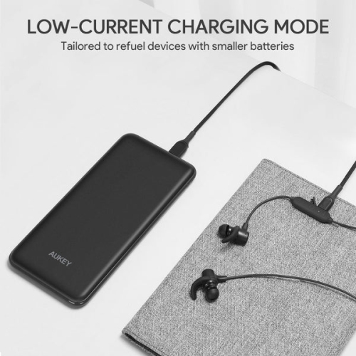 AUKEY Slimline USB C Power Bank with 3 Input & 4 Output 20000mAh