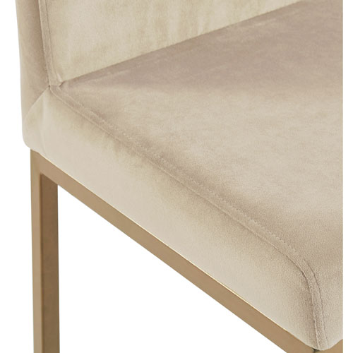 Diego Contemporary Counter Height Barstool - Set of 2 - Beige