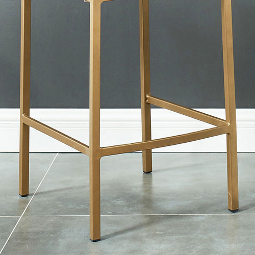 Diego Contemporary Counter Height Barstool - Set of 2 - Beige