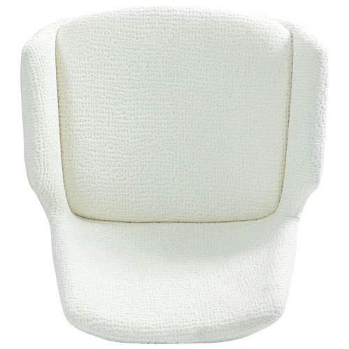 Chaise de salle à manger moderne en tissu Signy - Ensemble de 2 - Ivoire