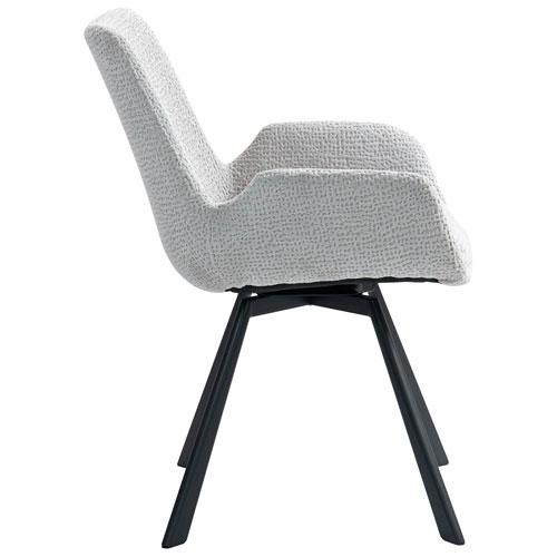 Signy Modern Fabric Dining Chair - Set of 2 - Light Grey
