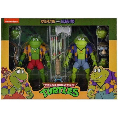 Teenage Mutant Ninja Turtles 1980 Cartoon 7 Inch Action Figure Ultimate Series - Genghis and Rasputin The Frogs