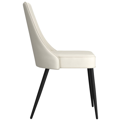 Koda Modern Faux Leather Dining Chair - Set of 2 - Beige