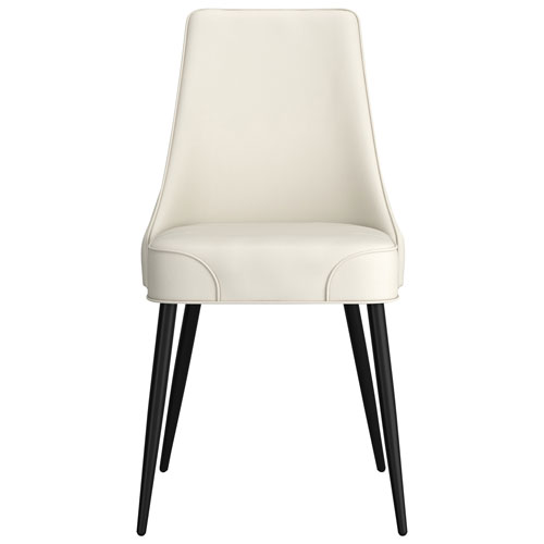 Koda Modern Faux Leather Dining Chair - Set of 2 - Beige