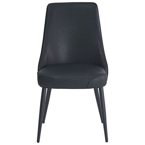 Koda Modern Faux Leather Dining Chair - Set of 2 - Black