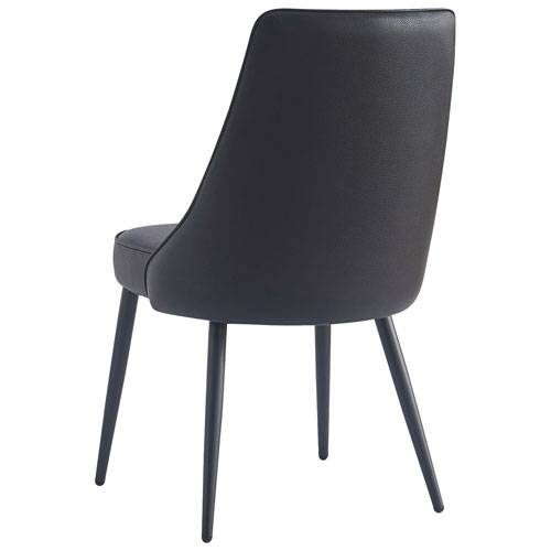 Koda Modern Faux Leather Dining Chair - Set of 2 - Black