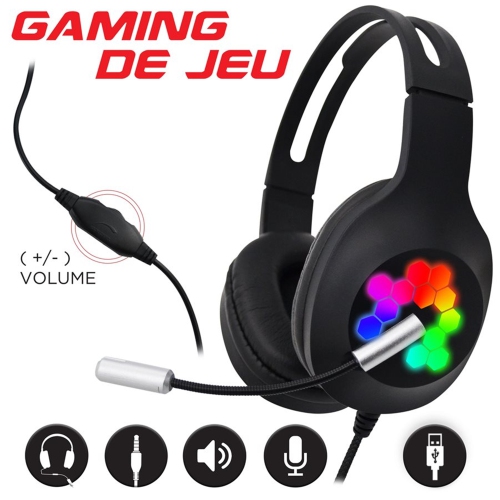 Escape - Gaming Headset, Stereo, Wired with Built-in Microphone and Remote Control, Black