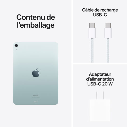iPad Air 11 po 256 Go avec Wi-Fi d'Apple - Bleu