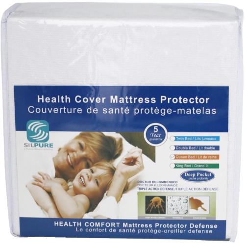 COTTON HOUSE  Health Comfort Waterproof Terry Cloth Mattress Protector - Queen