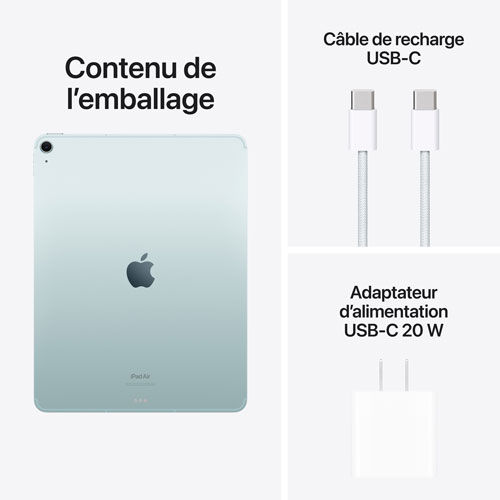 iPad Air 13 po 128 Go avec Wi-Fi et 5G d'Apple - Bleu