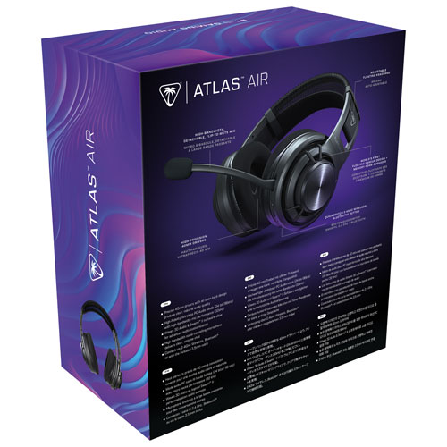 Image 12 of 12.. Turtle Beach Atlas Air Wireless Gaming Headset for PC/PlayStation - Black - Only at Best Buy