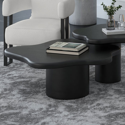 Mayal Small Contemporary Coffee Table - Black