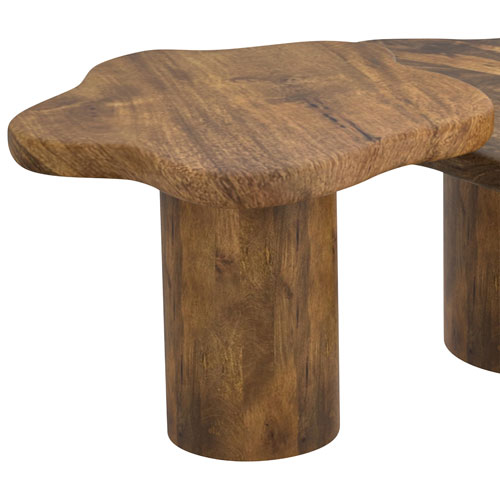 Mayal Small Contemporary Coffee Table - Walnut