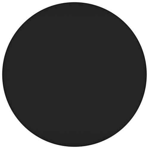 Boden Contemporary Round Coffee Table - Black/Walnut