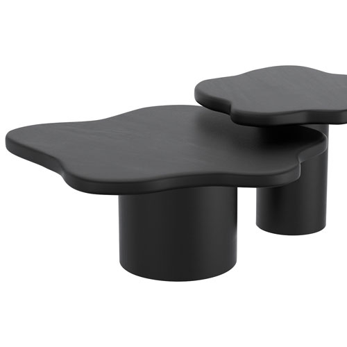 Mayal Large Contemporary Coffee Table - Black