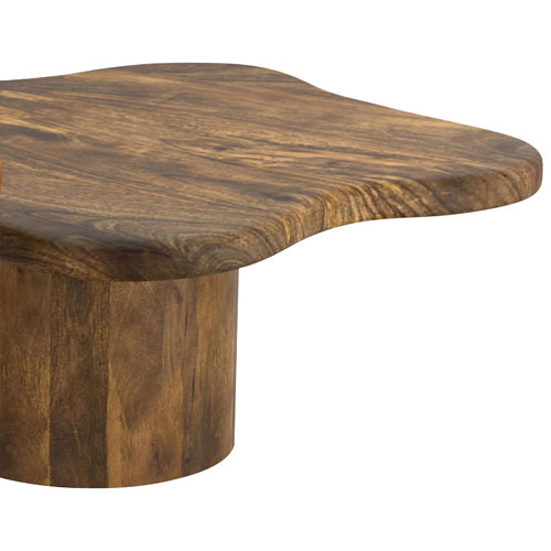 Mayal Large Contemporary Coffee Table - Walnut