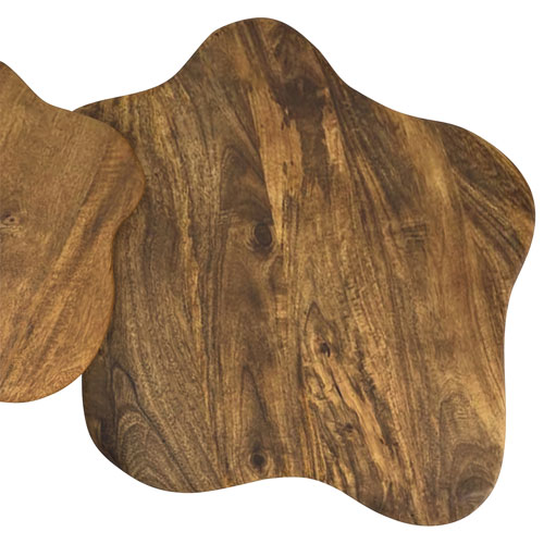 Mayal Large Contemporary Coffee Table - Walnut