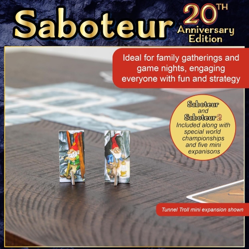 Amigo Games Saboteur: 20th Anniversary Edition 2-10 players, ages 8+, 20 minutes