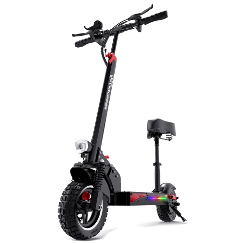 EVERCROSS  " H5 Portable Electric Scooter With Dual Shocks | 45Km Range | 45 Km/h Top Speed |800 W Motor | 10"" Burst Proof Tires Escooter for Adult" So for this price of course the scooter would have a bit flaws like lower weight load or the nails would just be harder to screw, but the pros are ALOT, this scooter does go 45kmh and with something higher weight maybe 43 or 42 max battery, this can last up to 30kmh going top speed and you would just have to be careful when building it and taking it out of the box because of how many options it has, the suspension speed and range is great, this offers a LED light, indicators, kids mode, adult mode, cruise control, reset mode, and many others, this scooter has three gears which u activate clicking M, if your scooter is in kids mode the top speed it 25kmh and if in adult mode 28mph or 45kmph, you can tell which mode ur in by if the gears have a square on it, if it does then its in adult mode and if it doesnt then its in kids mode, you can switch through adult and kids mode by tapping M a little fast 5 times to switch through, this is also key activated and not kick start