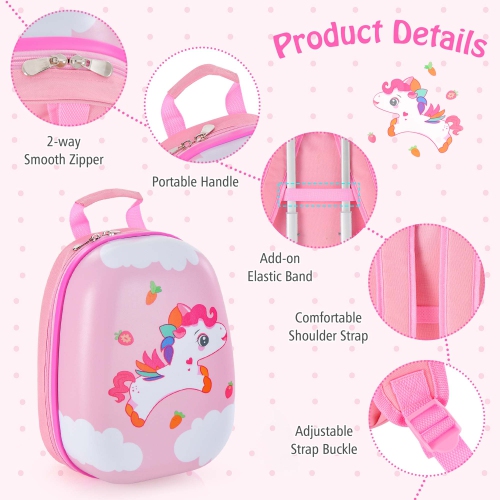 2PC Ensemble de valises de cabine pour enfants 12 po et valise à roulettes de 16 po pour les voyages