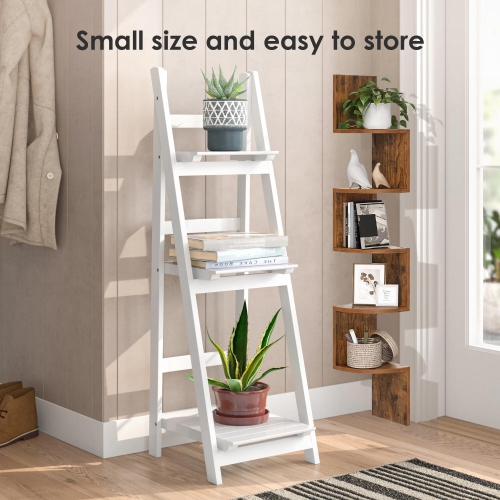 Étagère murale flottante en bois à 5 tablettes pour chambre à coucher, salon, bureau