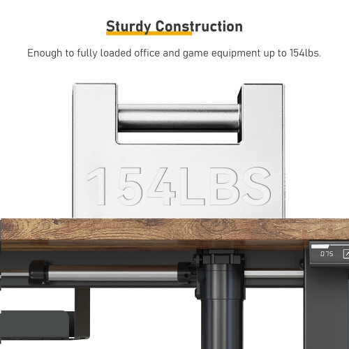 All-in-One Ergonomic Sit Standing Desk with Table Top, 43 x 24 inch Height Adjustable Electric Computer Sit Stand Desk Home Office Table(Whole-Piece