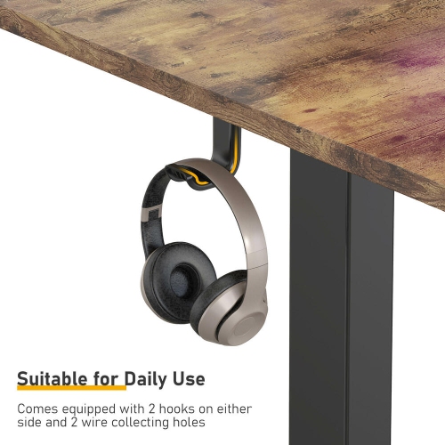 All-in-One Ergonomic Sit Standing Desk with Table Top, 43 x 24 inch Height Adjustable Electric Computer Sit Stand Desk Home Office Table(Whole-Piece