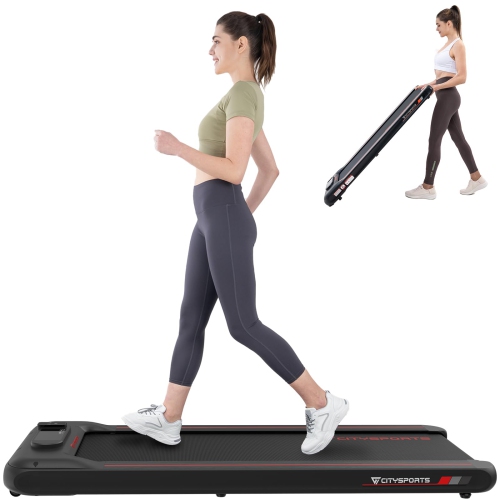 CITYSPORTS  Wp8 Treadmills for Home, Ultra Slim Walking Machine With App，under Desk Treadmill Walking Pad Portable