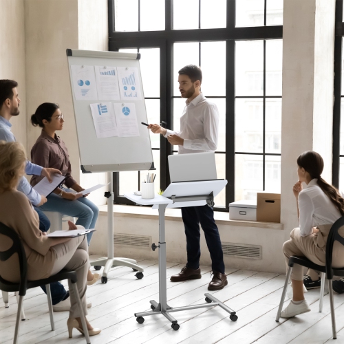 Costway Mobile Standing Desk Height Adjustable Sit to Stand Laptop Desk