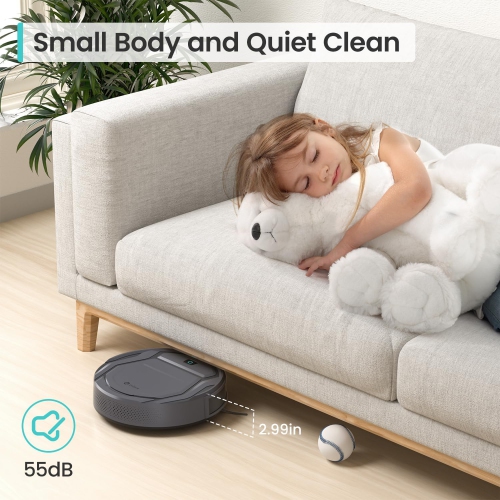 Lefant Robot Vacuums, 2200Pa Strong Suction, 120 Min Runtime, Self-Charging Robotic Vacuum, Slim, Quiet, WiFi/App/Alexa, 6 Cleaning Modes Ideal for