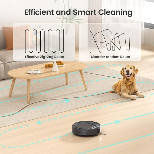 Lefant Robot Vacuums, 2200Pa Strong Suction, 120 Min Runtime, Self-Charging Robotic Vacuum, Slim, Quiet, WiFi/App/Alexa, 6 Cleaning Modes Ideal for