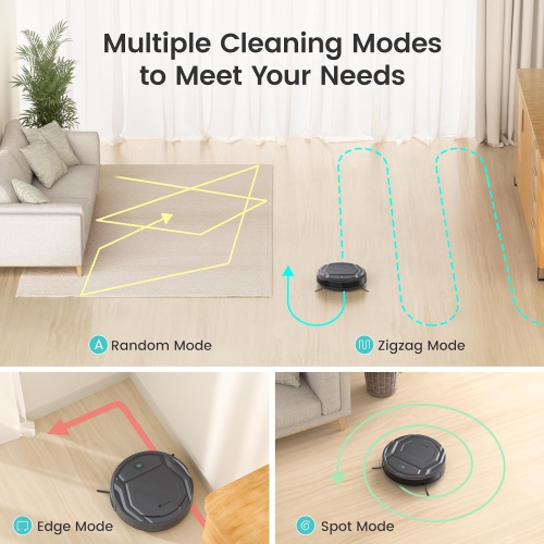 Lefant Robot Vacuums, 2200Pa Strong Suction, 120 Min Runtime, Self-Charging Robotic Vacuum, Slim, Quiet, WiFi/App/Alexa, 6 Cleaning Modes Ideal for