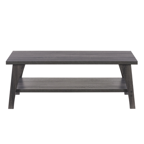 CORLIVING  Lhw-720-C Hollywood Darkgrey Coffee Table With Shelf